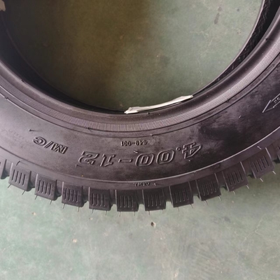Pneus de moto 4.00-12 à remplacer/réparer Fabriqués à partir de matériaux naturels en nylon en caoutchouc, acier et acier