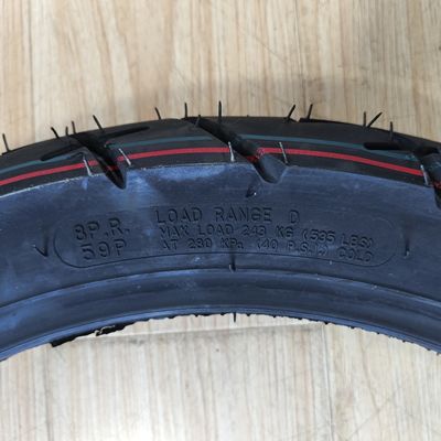 360h18 Pneus de moto avec 35% à 55% de caoutchouc et nylon en acier naturel