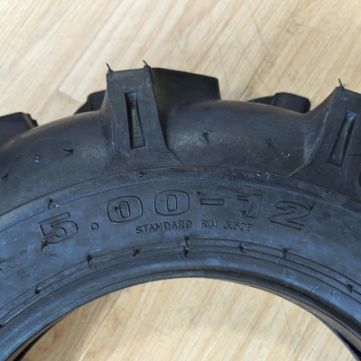 5.00-12 Pneus à tubes avec 6PR/8PR Ply Rating et boîtier de pneu durable
