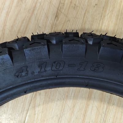 Matériau de base Nature caoutchouc acier nylon TT/TL Pneus de motocyclettes 4.10-18