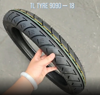 Pneus de sport double sans tube pour moto de toutes tailles 90/90-18 avec 30% à 45% de caoutchouc