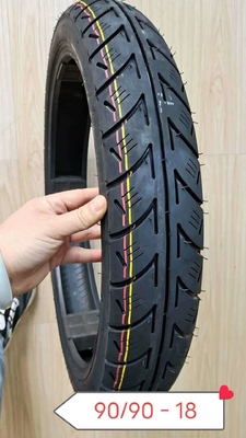 Pneus de sport double sans tube pour moto de toutes tailles 90/90-18 avec 30% à 45% de caoutchouc