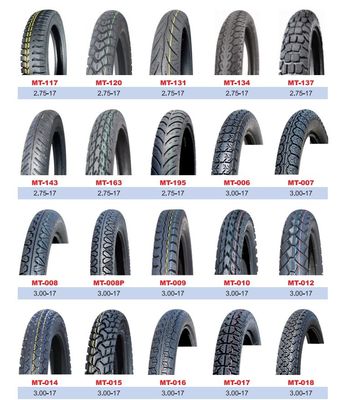 Pneus sans tuyau de moto de 17 pouces pour une conduite stable et en douceur