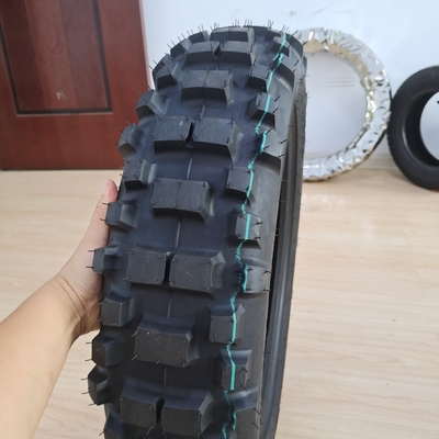 Pneus pour motocyclette tout-terrain 140/80-18 avec conception noire et classification 6PR/8PR