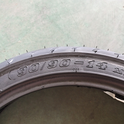 14 pouces pneu de moto 90/90-14 6 Ply Rate avec matière première Nature caoutchouc acier nylon