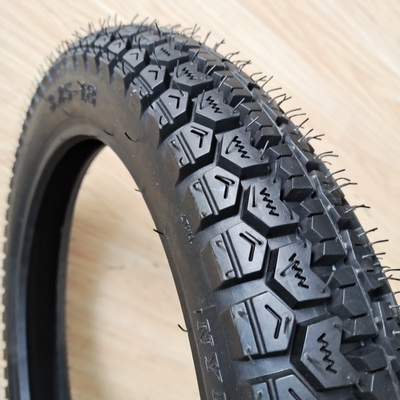 3.25-18 Pneus de moto noir sans tube avec matière première Nature caoutchouc acier nylon