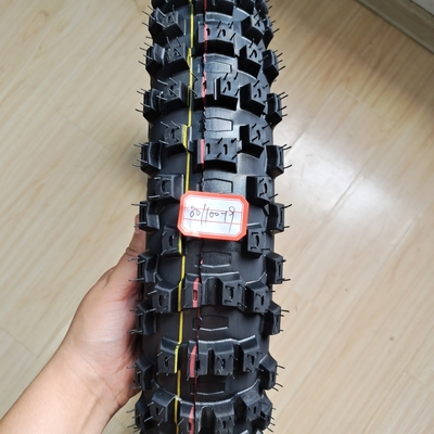 Pneus de course 80/100-19 pour motocyclettes avec 6pr/8pr Ply Rating et 35%-55% de caoutchouc