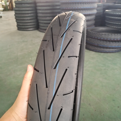 90/90-17 Pneus de moto avec matière première naturelle caoutchouc acier nylon