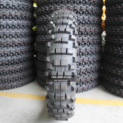 Propriétaire de pneus mous pour motocyclette tout-terrain 140/80-18 140/80R18 140/80 18 avec 6PR/8PR Ply Rate