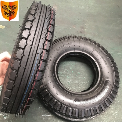 Durable 4.00-8 pneus de moto pour scooter 6PR/8PR Ply Rating 35%-55% teneur en caoutchouc