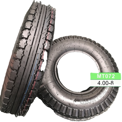 Durable 4.00-8 pneus de moto pour scooter 6PR/8PR Ply Rating 35%-55% teneur en caoutchouc