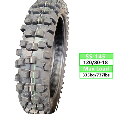 120/80-18 Pneus de moto avec 35% à 45% de caoutchouc et TL 6,5 kg