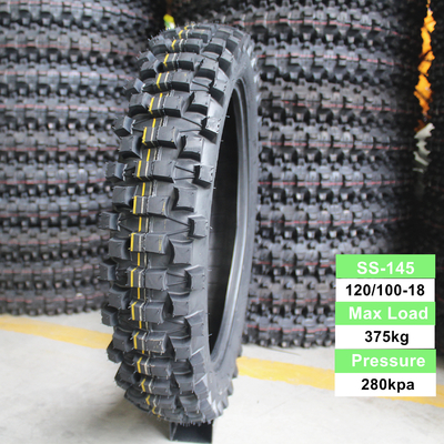 Port de Qingdao 110/100-18 120/100-18 120/90-18 Pneus de motocross pour motocyclette tout-terrain