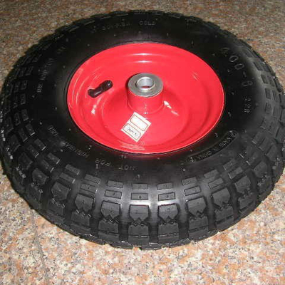 Roues de chariot de jardin pneumatique noir 3.50-8 4.00-8 pour un mouvement en douceur et facile