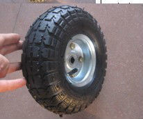 Roues de chariot de jardin pneumatique noir 3.50-8 4.00-8 pour un mouvement en douceur et facile