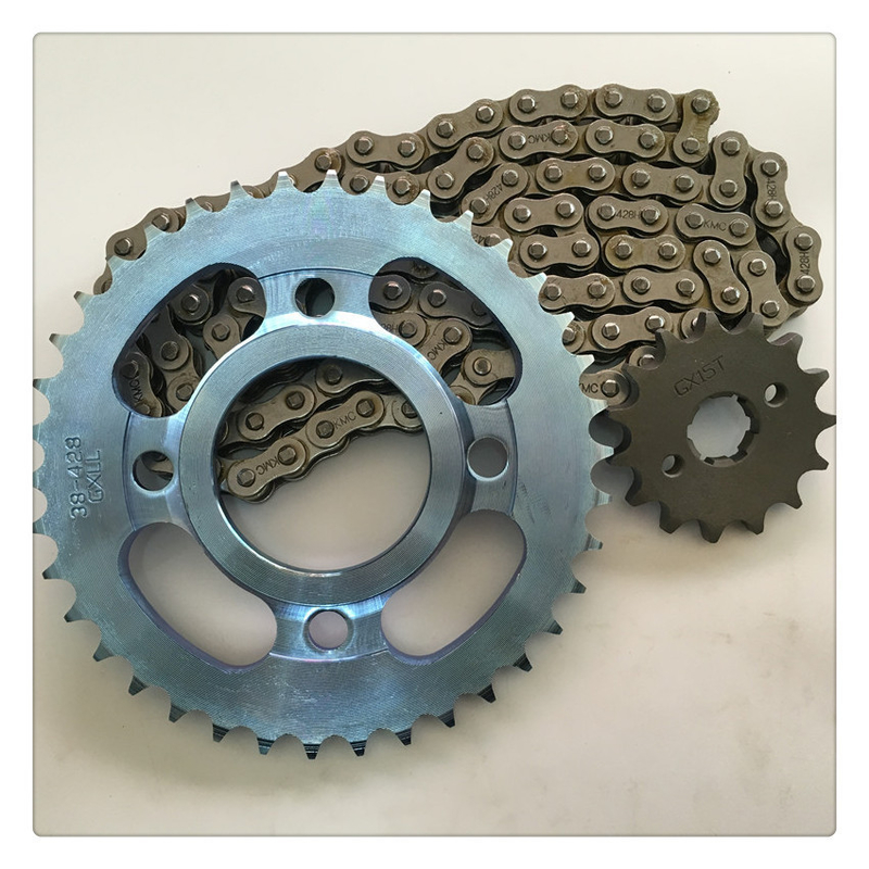 Pièces OEM de carrosserie de motocyclettes Chaîne de chaussure de frein et roulement à engrenages
