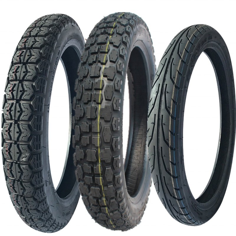 17 Taille du pneu Pneus de moto en caoutchouc naturel 110/90-17 100/90-17 pour les performances