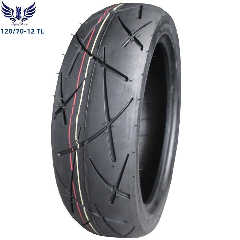 Taux de pliage 6PR/8PR Boîtier de pneus de motocyclettes pneus de tubes 120/70-12 120.70.12 120/70/12