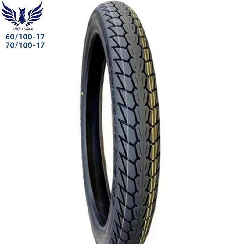 Pneus de moto 17 pouces 60/100-17 6010017 60.100.17 Capacité de production propre 5000 pièces par jour