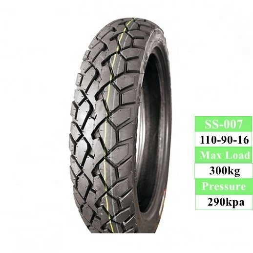 350 kg Capacité de charge 110/90-16 110/90/16 Pneus de moto sans tube pour le tout-terrain