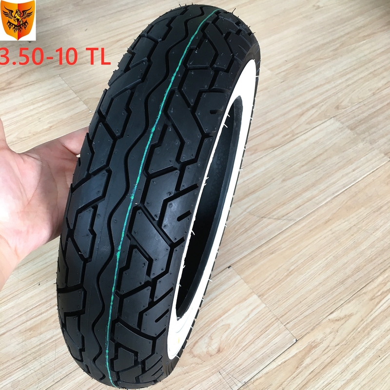 Chargement du port de Qingdao 350-10 Pneus de scooter électrique pour motocyclettes Pneus sans tube 10 pouces